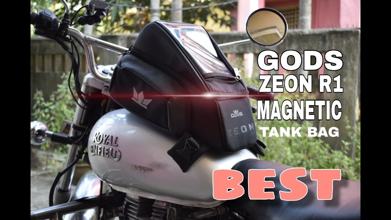 Road Gods Zeon R1 Megnatic Tank bag Full Review  |  Installation | Tank bag in budget