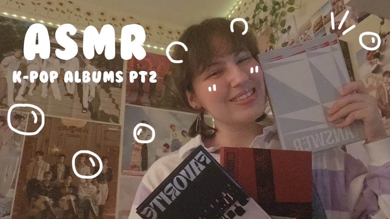 ASMR w/ k-pop albums pt2 ✨