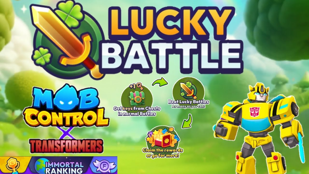 LUCKY BATTLE PART 2!! Ayo Bermain Di Event Lucky Battle Mob Control x Transformers..