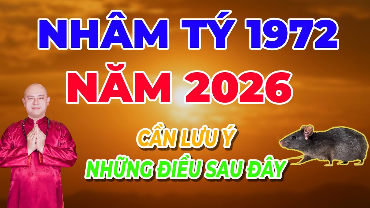 Tử Vi Tuổi Nhâm Tý 1972 Năm 2026 – Vận Trình Lên Xuống, Có Điều Rất Quan Trọng Cần Lưu Ý