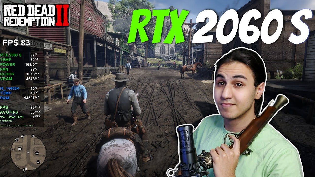 تست گیم RTX 2060 Super + RED DEAD 2 | عجب FPS میده !