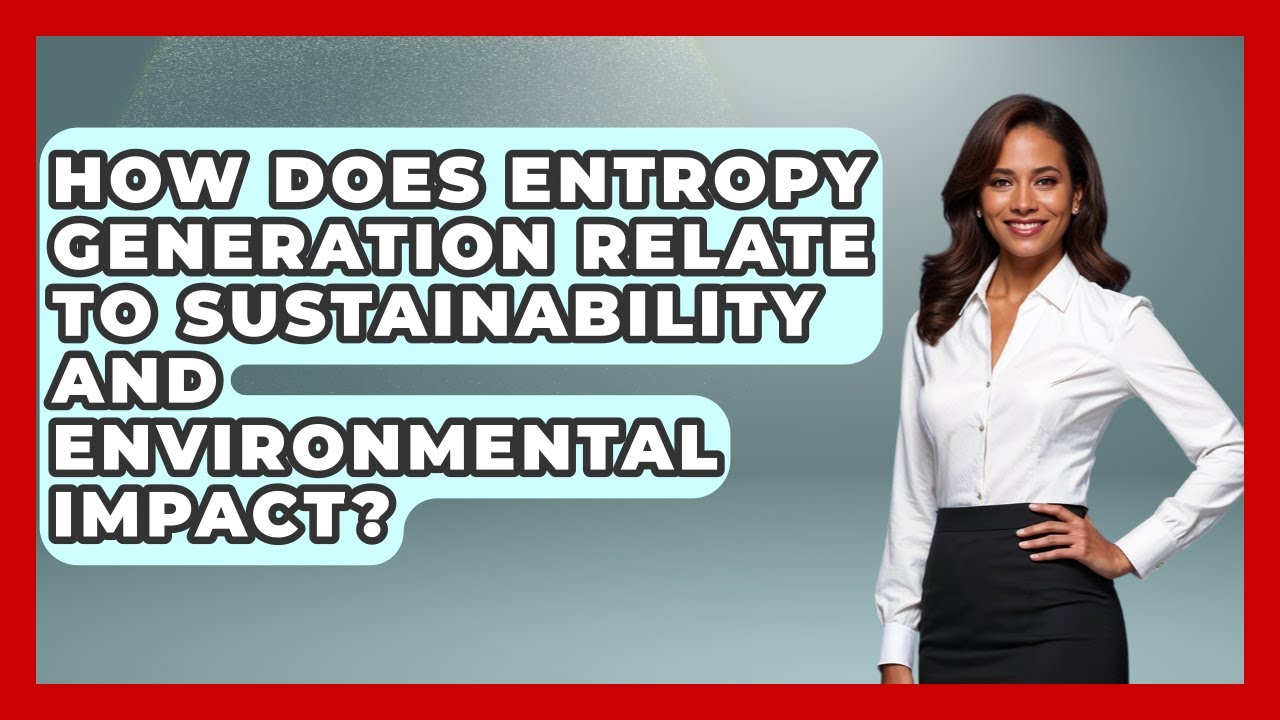 How Does Entropy Generation Relate to Sustainability and Environmental Impact?