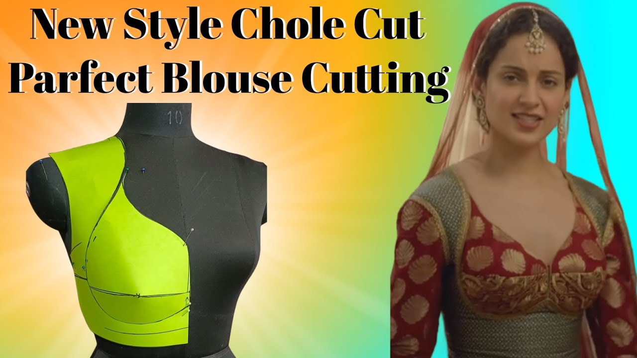 New Style Chole Cut Blouse Cutting 😱Parfect Blouse Cutting
