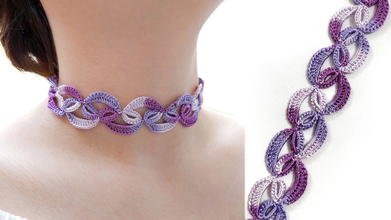 How to Crochet a Choker Necklace | Elegant & Easy Tutorial