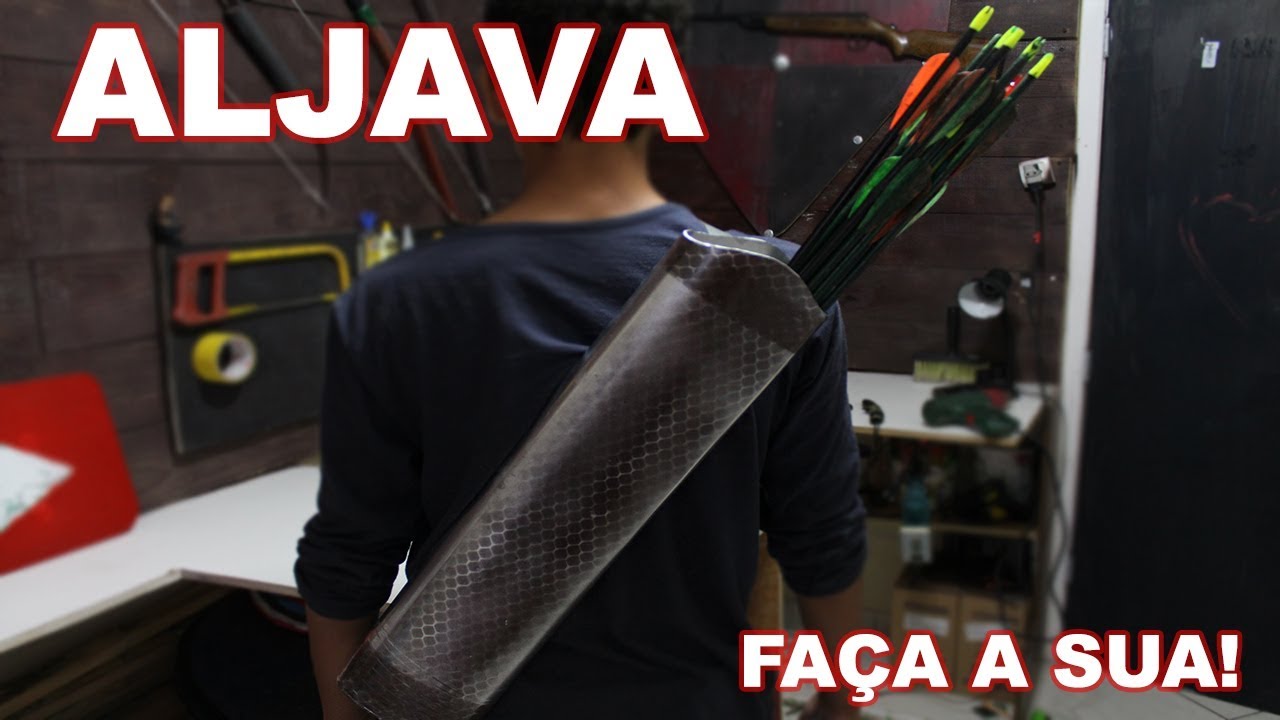 como fazer uma ALJAVA de PVC (how to make a quiver arrows) l Arqueria Master