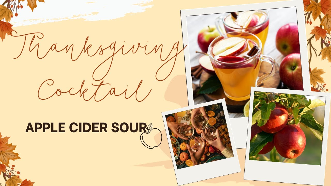 Apple Cider Sour | THANKSGIVING COCKTAIL RECIPE | Big batch, make ahead, crowd pleaser