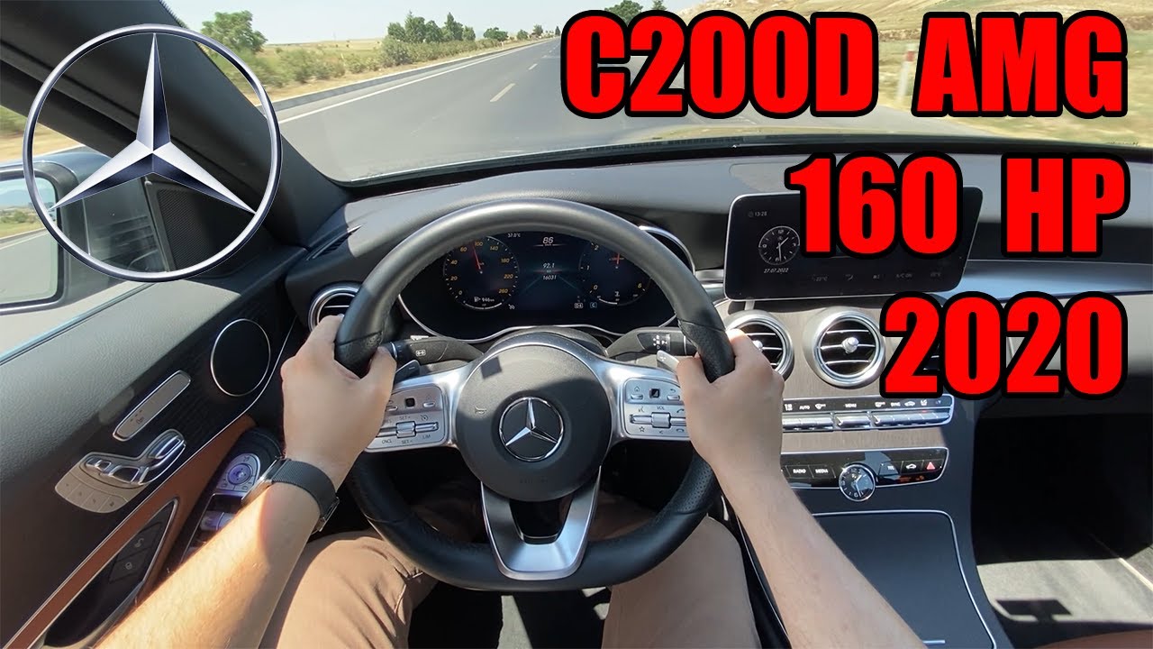 2020 MERCEDES BENZ C200D AMG 160 HP I ONBOARD I SÜRÜŞ I POV