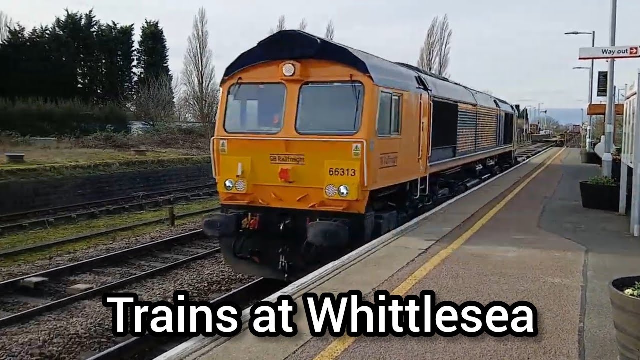 Trains at Whittlesea train station.