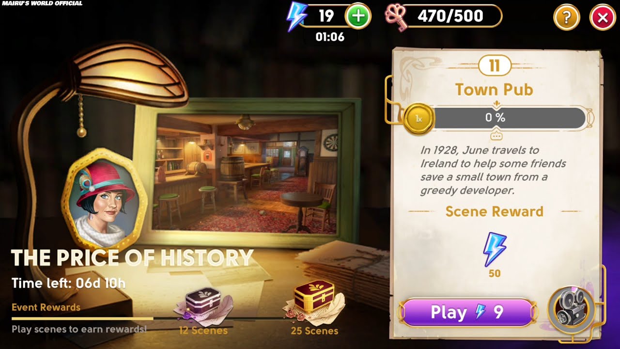 June's Journey Secrets 41 Scene 11 Town Pub Word Mode 4K ULTRA HD