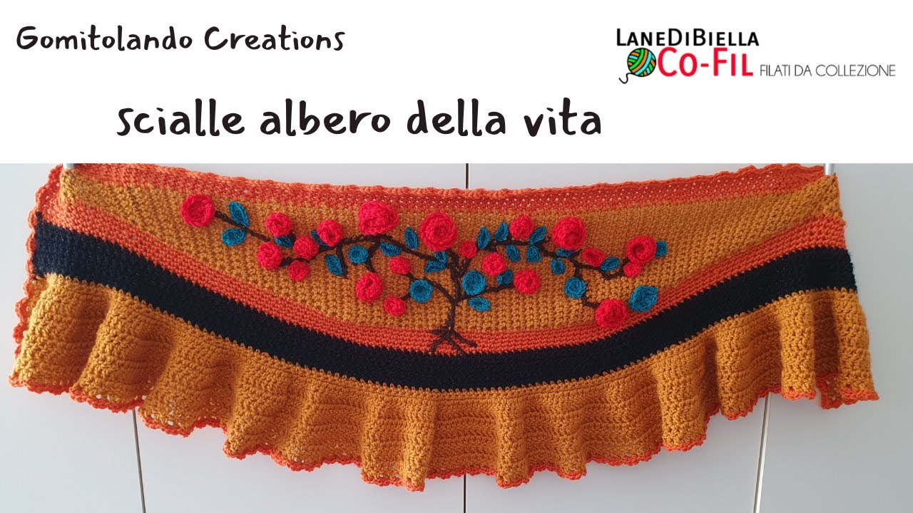 SCIALLE REALIZZATO CON L'UNCINETTO-SHAWL--XALE-CHAL