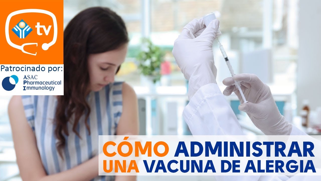 ¿Cómo se administra una vacuna de alergia?