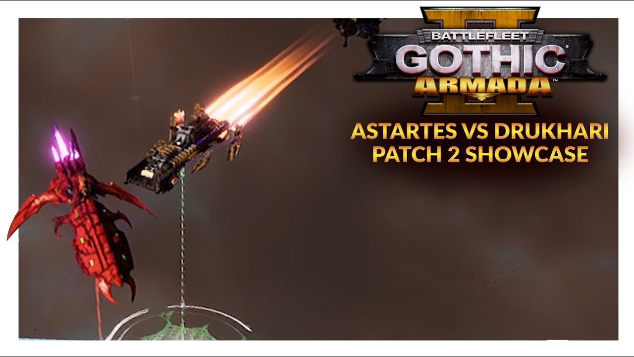 BATTLEFLEET GOTHIC ARMADA 2 (Patch 2) | Adeptus Astartes vs Drukhari (Ranked 1v1)