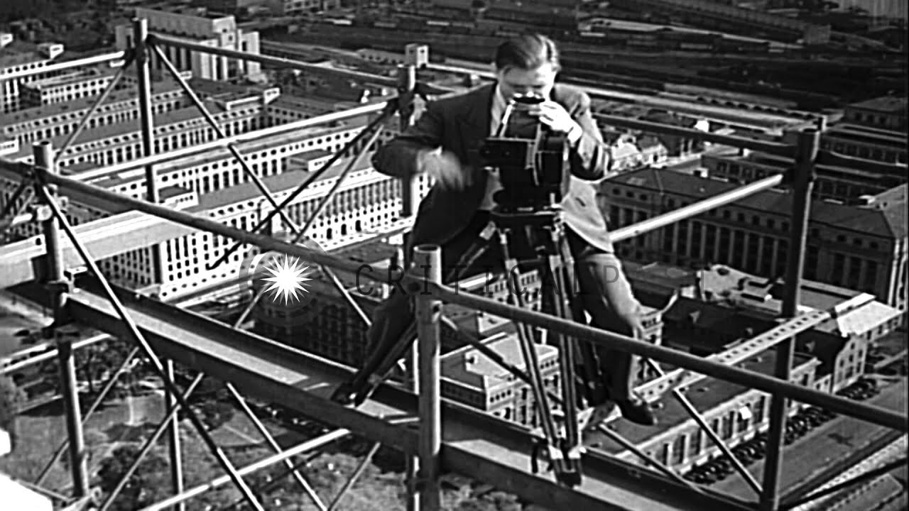 Men clean and restore the exterior of the Washington Monument in Washington DC. HD Stock Footage