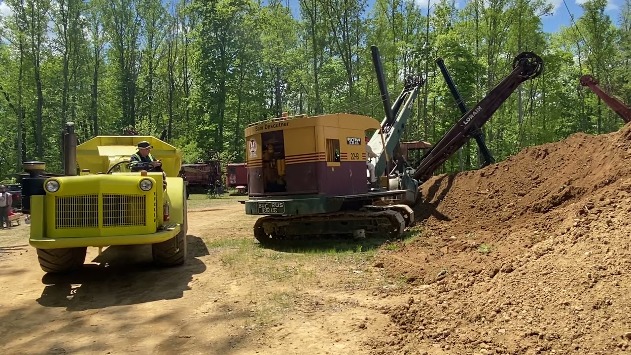 Bucyrus Erie 22-B Shovel Loading Euclid S-7 Rear Dump Truck