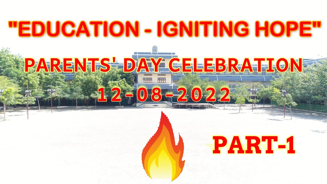 PARENTS' DAY CELEBRATION 2022  PART-1 (Prize Distribution) SJC TINDIVANAM