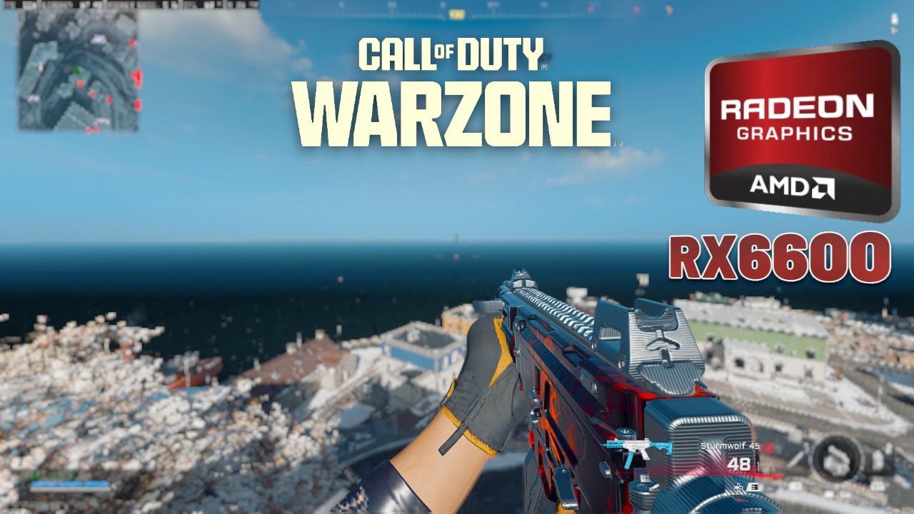 Call of Duty Warzone, 2 сезон (RX6600), 1080p, низкие и ультра-настройки графики.