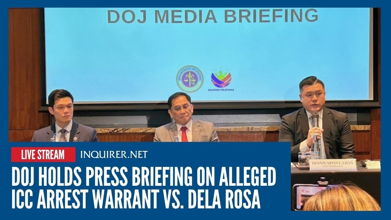 LIVE: DOJ holds press briefing on alleged ICC arrest warrant vs. dela Rosa | Nov 11
