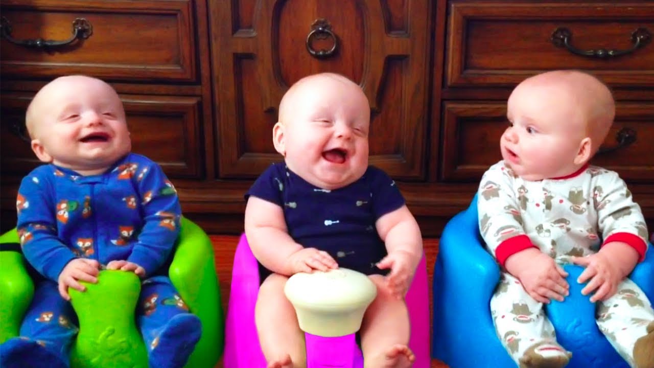 Funniest Babies and Triplets Baby Playing Together - Funny Baby Video