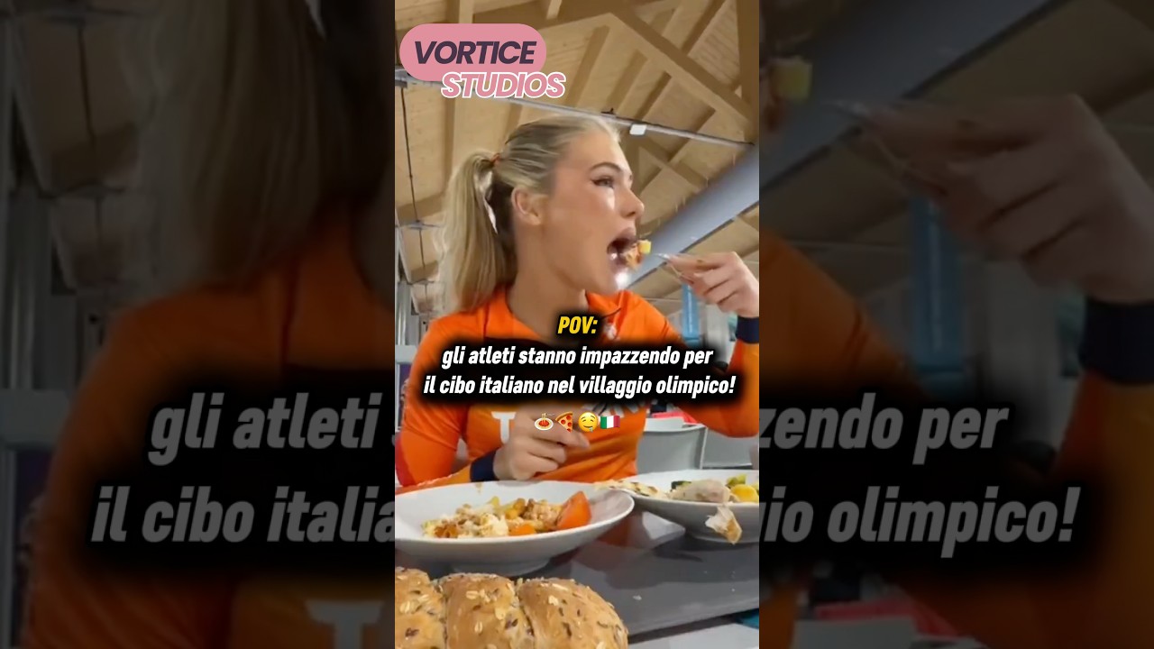 Il cibo italiano alle Olimpiadi? Gli atleti ne vanno matti! 😍🍝🇮🇹 #olympics #milanocortina
