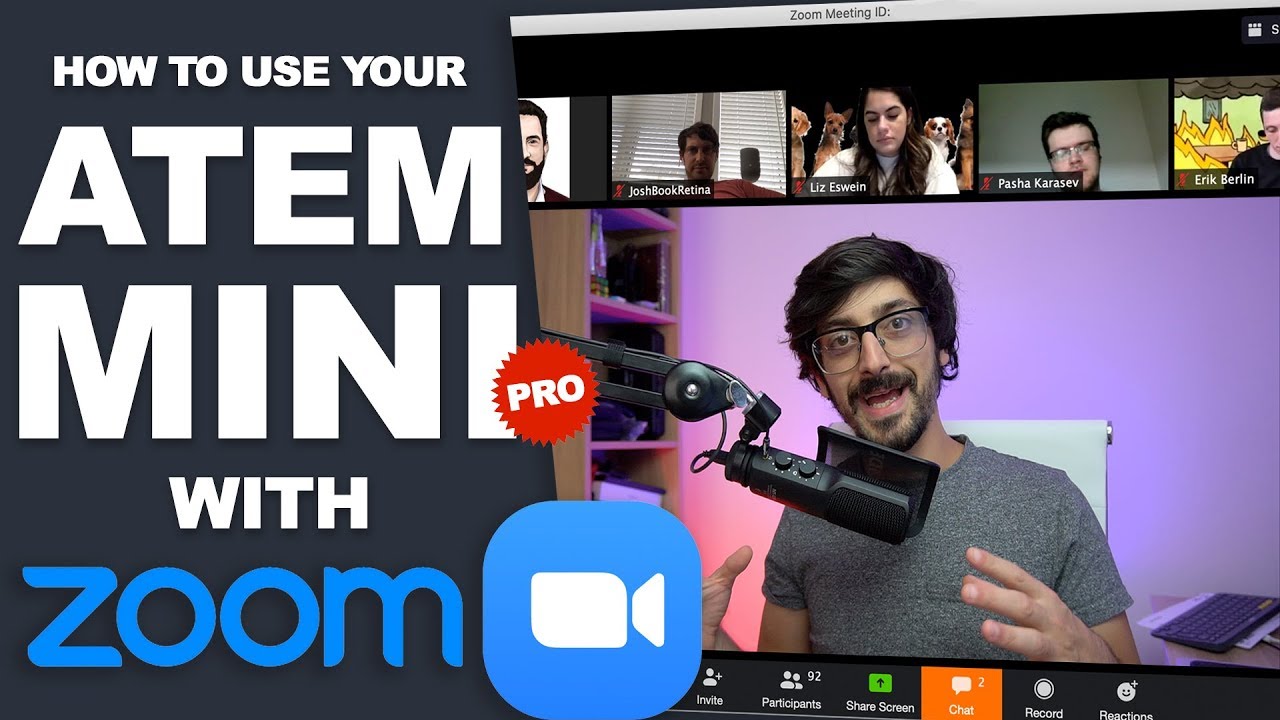 Использование ATEM Mini PRO с ZOOM | Полная настройка + советы по улучшению качества