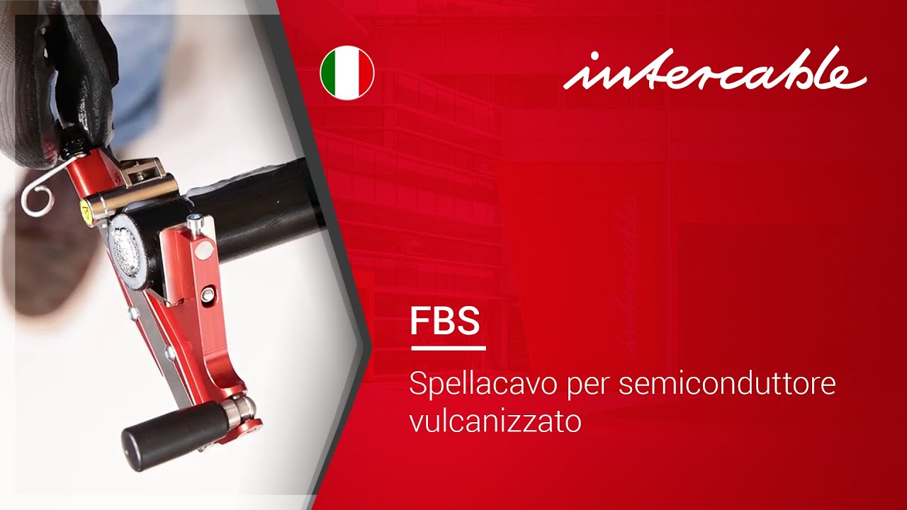 Applicazione: FBS Spellacavo per semiconduttore vulcanizzato - INTERCABLE