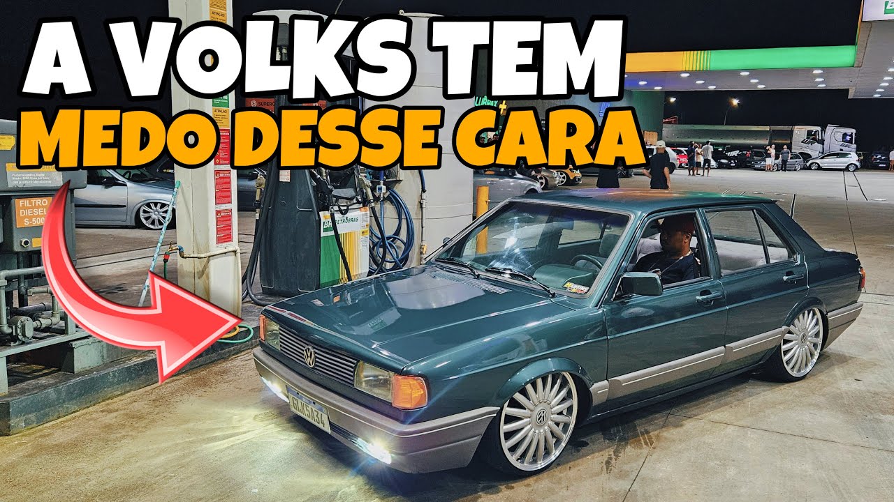 ele montou um VOYAGE ARGENTINO no padrão volks , só que jogado no chão e nas 18 ''