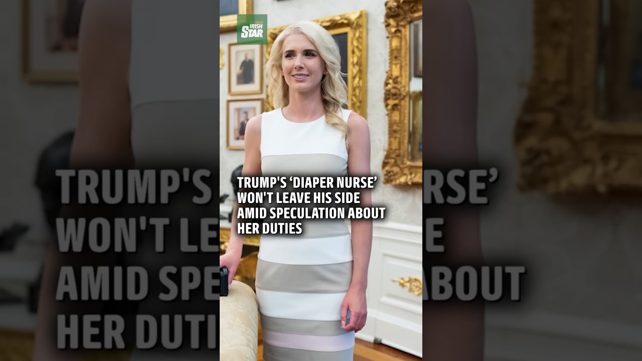 Trump's blonde assistant won't leave the president's side amid speculation about her duties