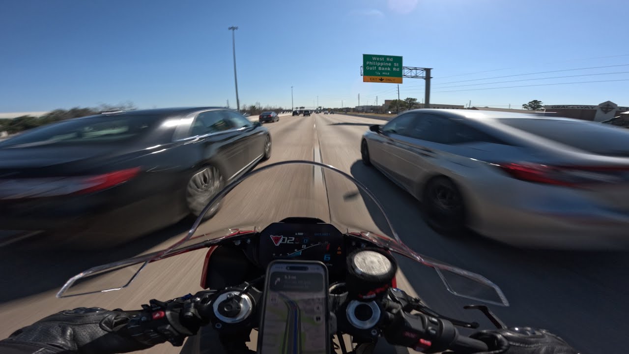 S1000RR CRASHED CAR MEET IN HOUSTON