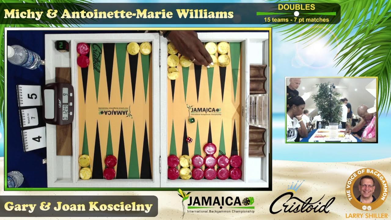 Doubles Round 1: Michihito Kageyama (Michy) & Antoinette Marie Williams vs. Gary & Joan Koscielny