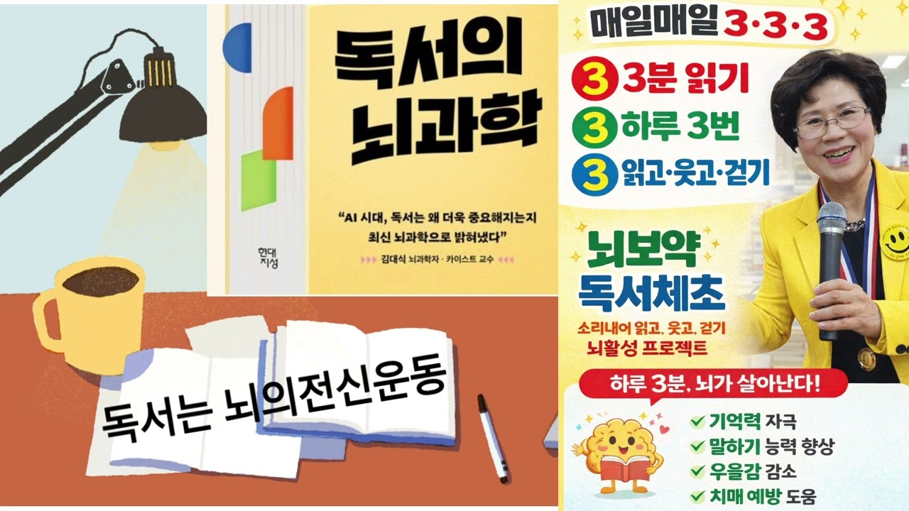 독서체조/독서는뇌의전신운동/기억력,인지력,향상놀이
