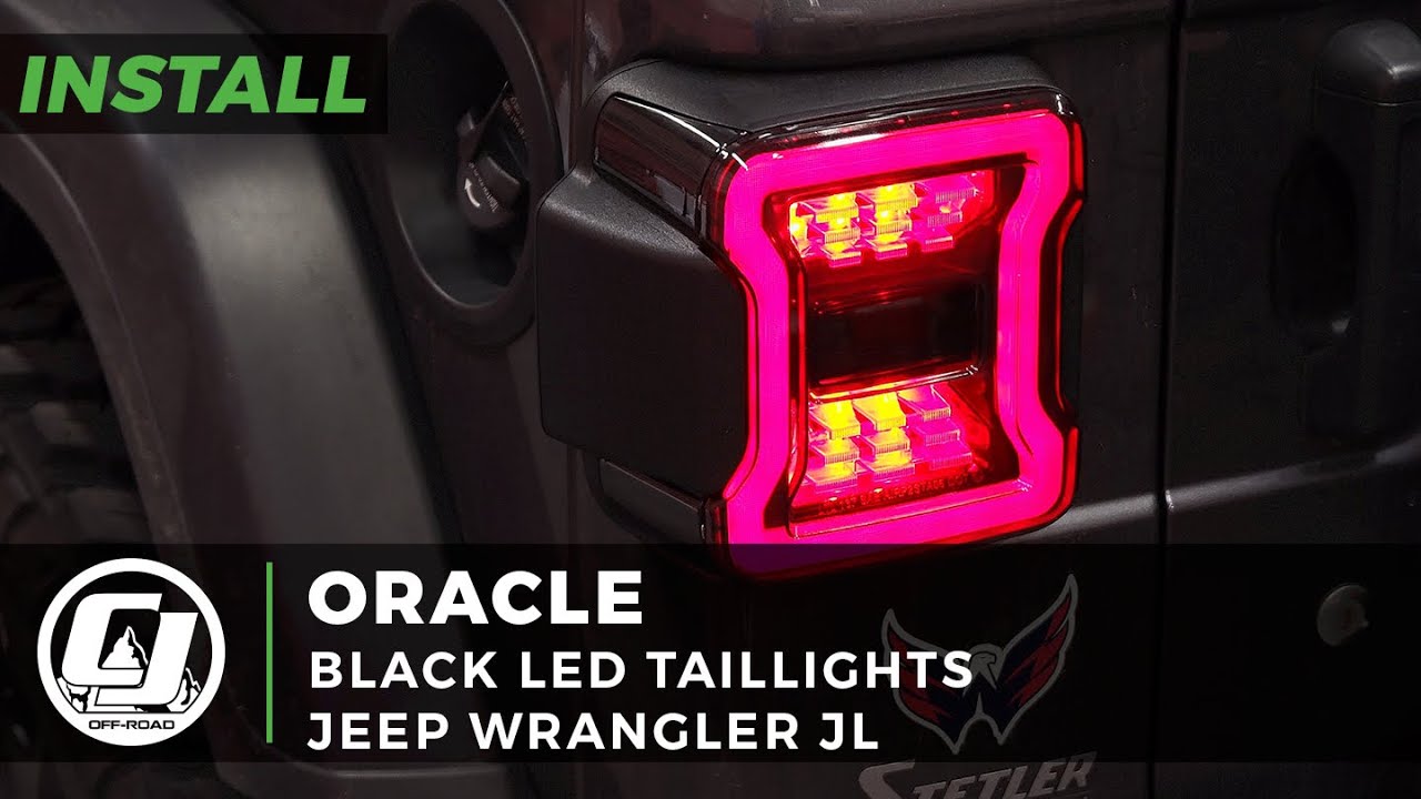 Установка Jeep JL 2018-2021 | Светодиодные задние фонари Oracle Black