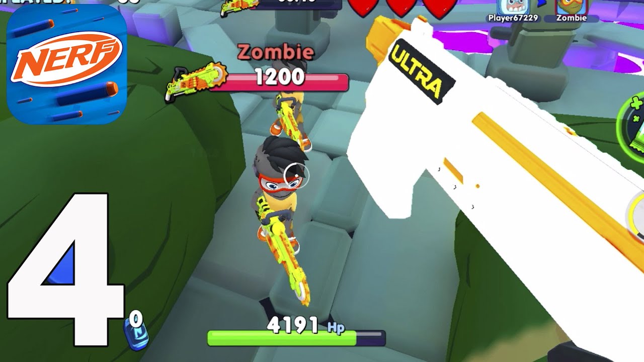 NERF: Superblast - Gameplay Walkthrough Part 4 - ZOMBIE STRIKE😍(iOS,Android)