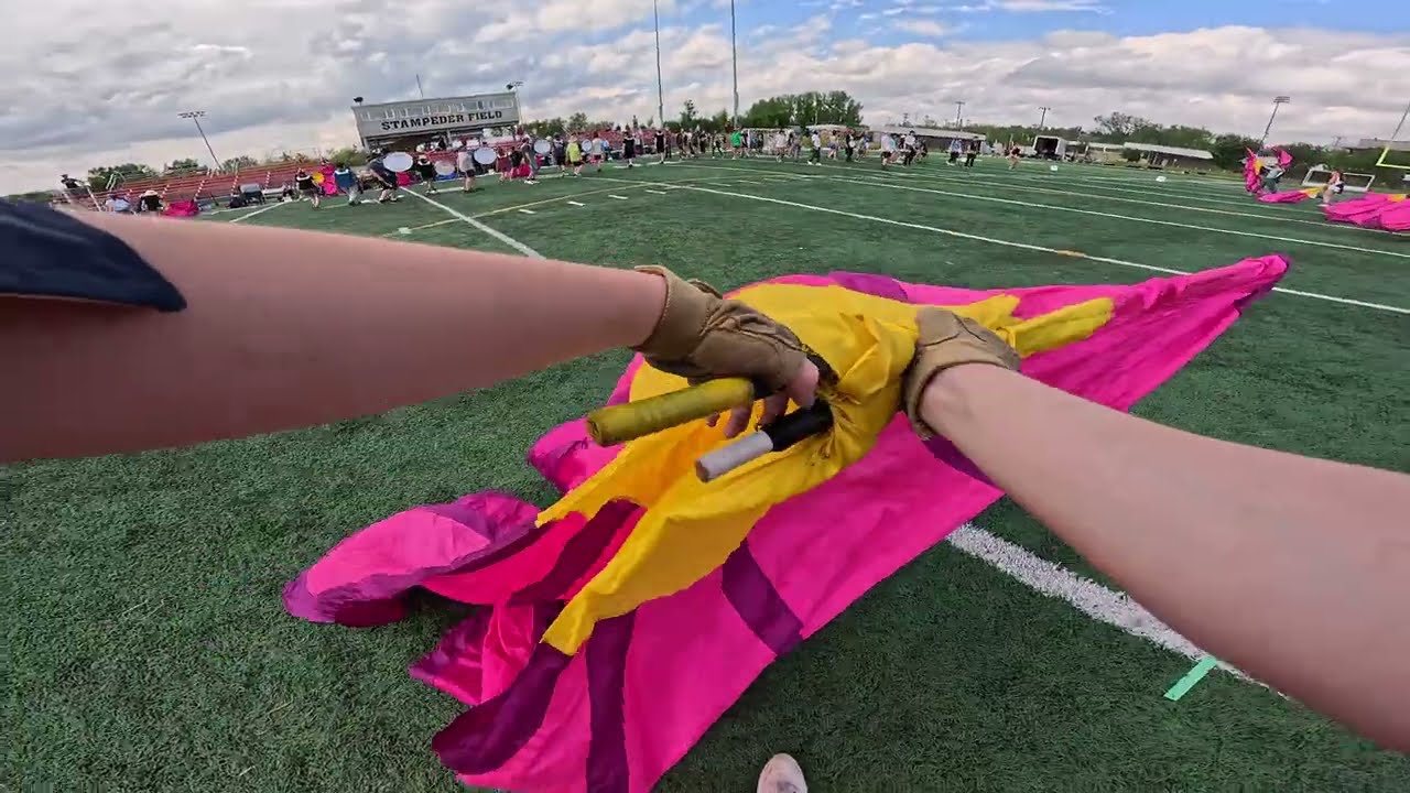 Calgary Round-Up Band 2024 | Colour Guard Chestcam | Megan Benson |