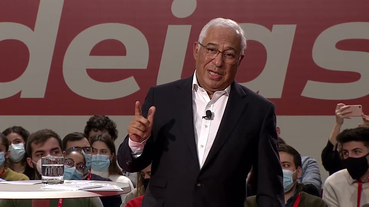 António Costa no encerramento da intervenção na Convenção da Juventude Socialista.