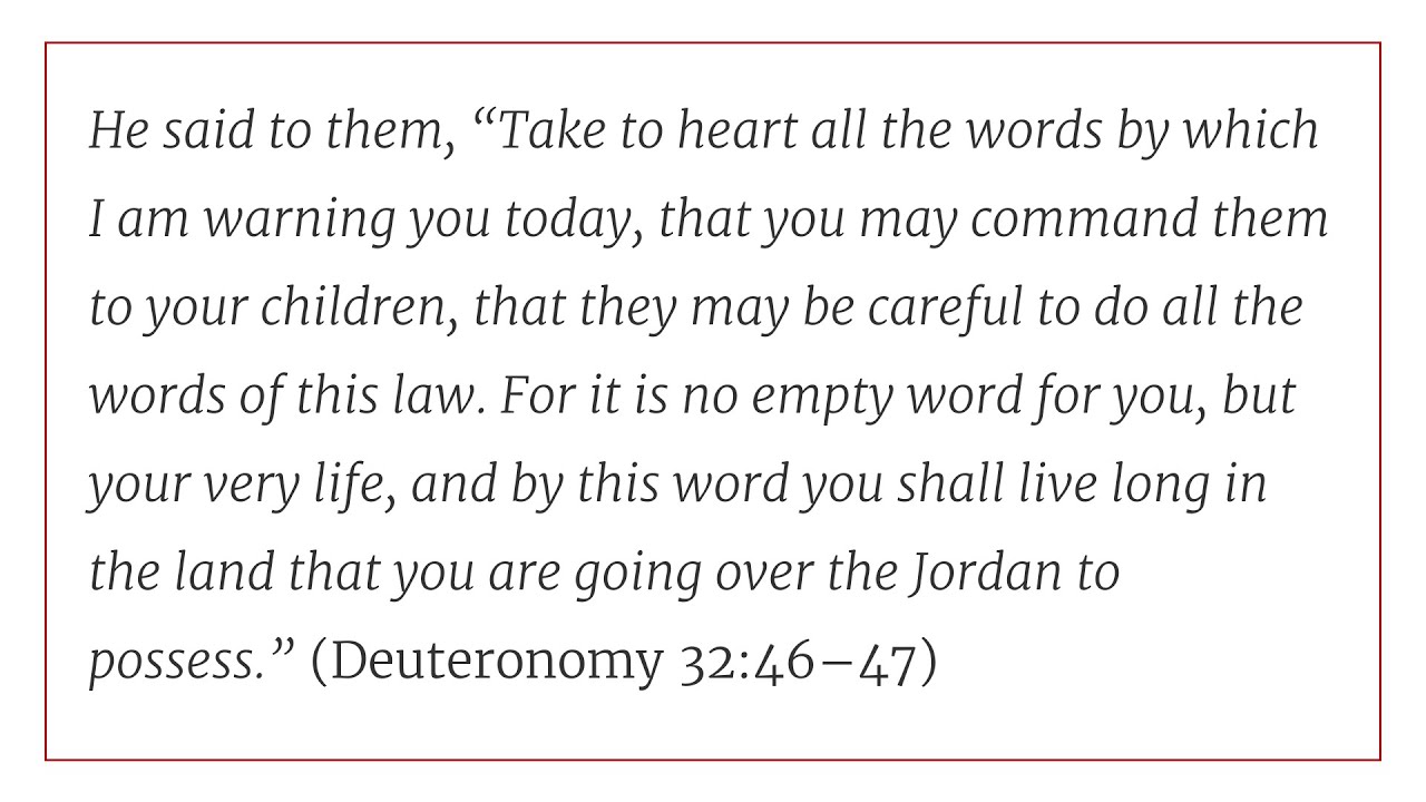 Solid Joys (September 25): Life Hangs on the Word of God // Devotional by John Piper