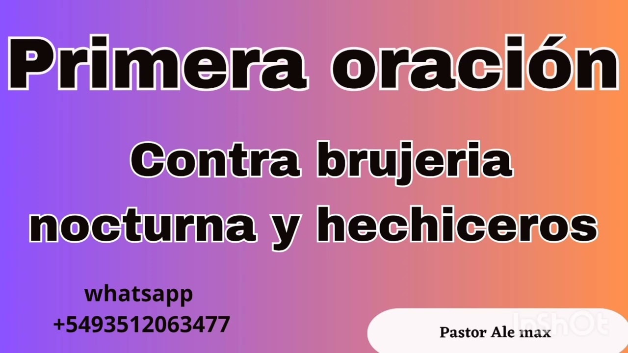 1 oración nocturna contra la  brujeria y los brujos!