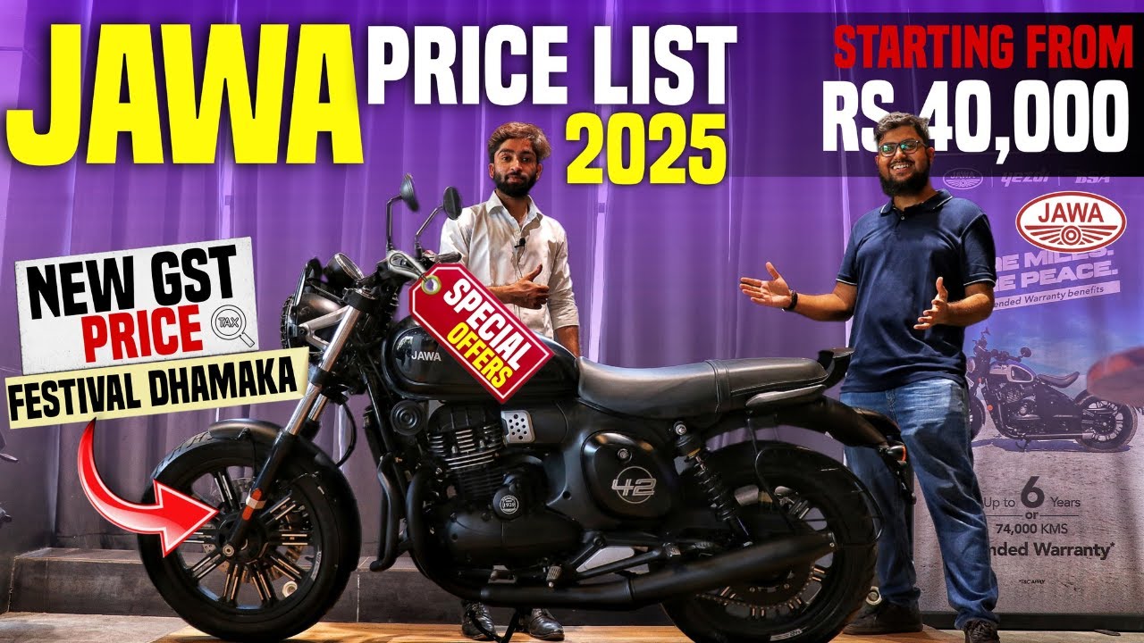 All Jawa Bikes🏍️- Latest Price List 2025👌🏼| Diwali DHAMAKA!! 💥|Jawa 42 FJ, Bobber, 42, Perak & More🔥
