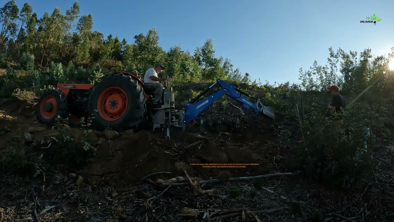 Abertura de caminhos entre pedras