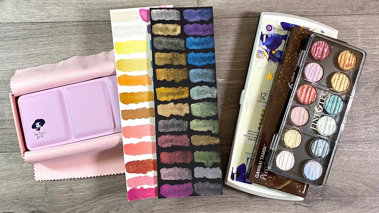 Paul Rubens Metallic Watercolour Paints & How They Compare To Other Brands