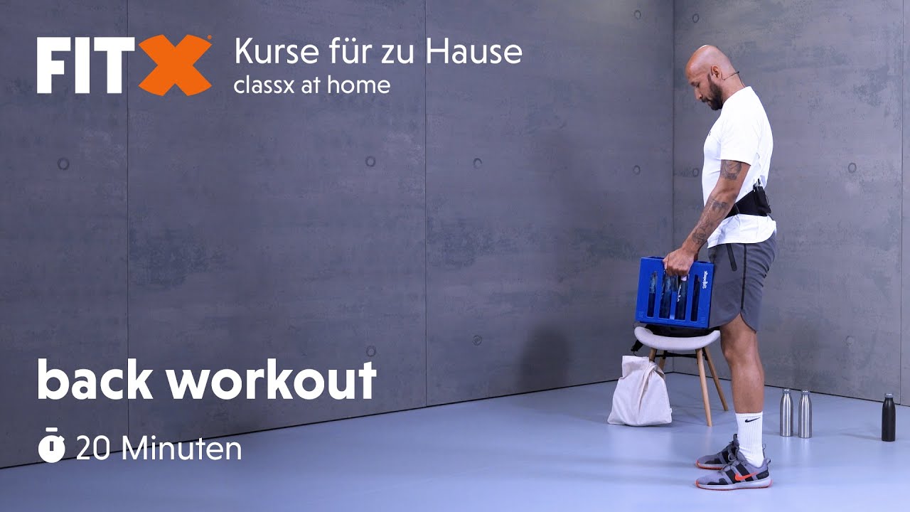back workout | 20 Minuten | FitX-Kurse f&uuml;r zu Hause: classx at home