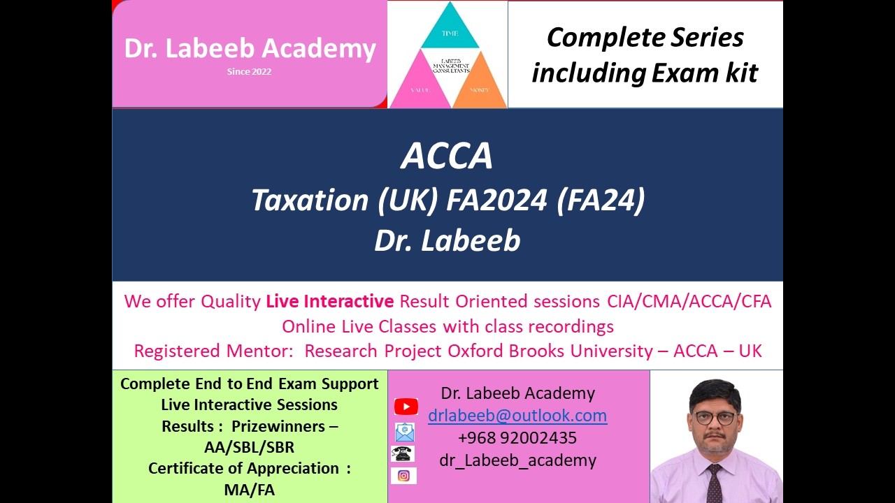 80  ACCA Taxation UK FA24 Section 4 Corporation Tax