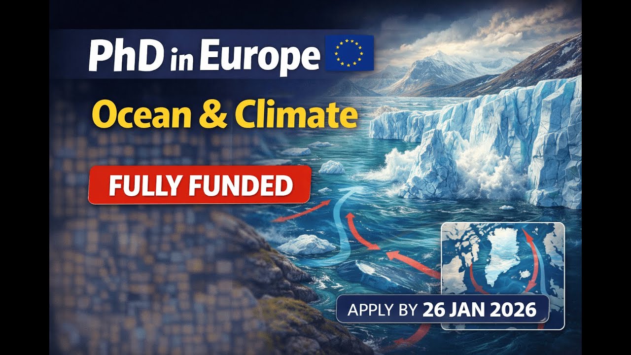 Fully Funded PhD in Oceanography & Climate Change 2026 | Greenland Fjords | Europe