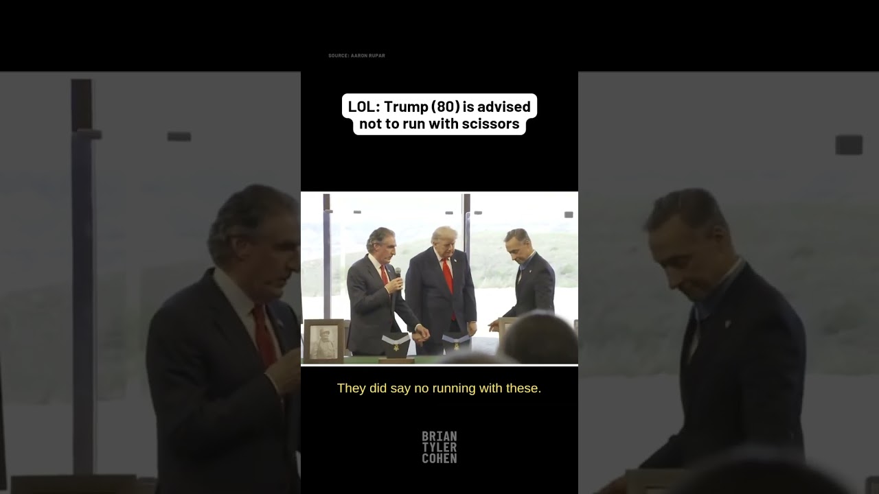 LOL: Trump (80) is advised not to run with scissors