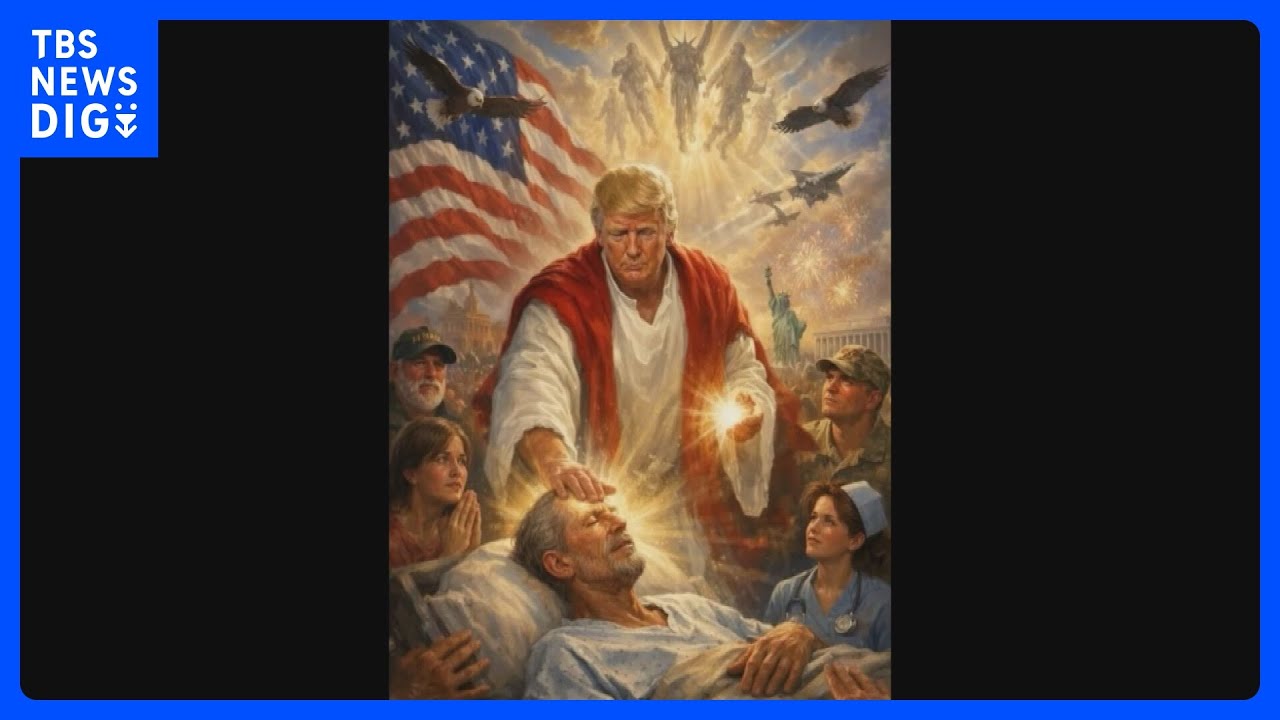 トランプ大統領　自身をキリストに似せた画像を投稿　支持基盤の保守派から批判相次ぎ削除｜TBS&nbsp;NEWS&nbsp;DIG