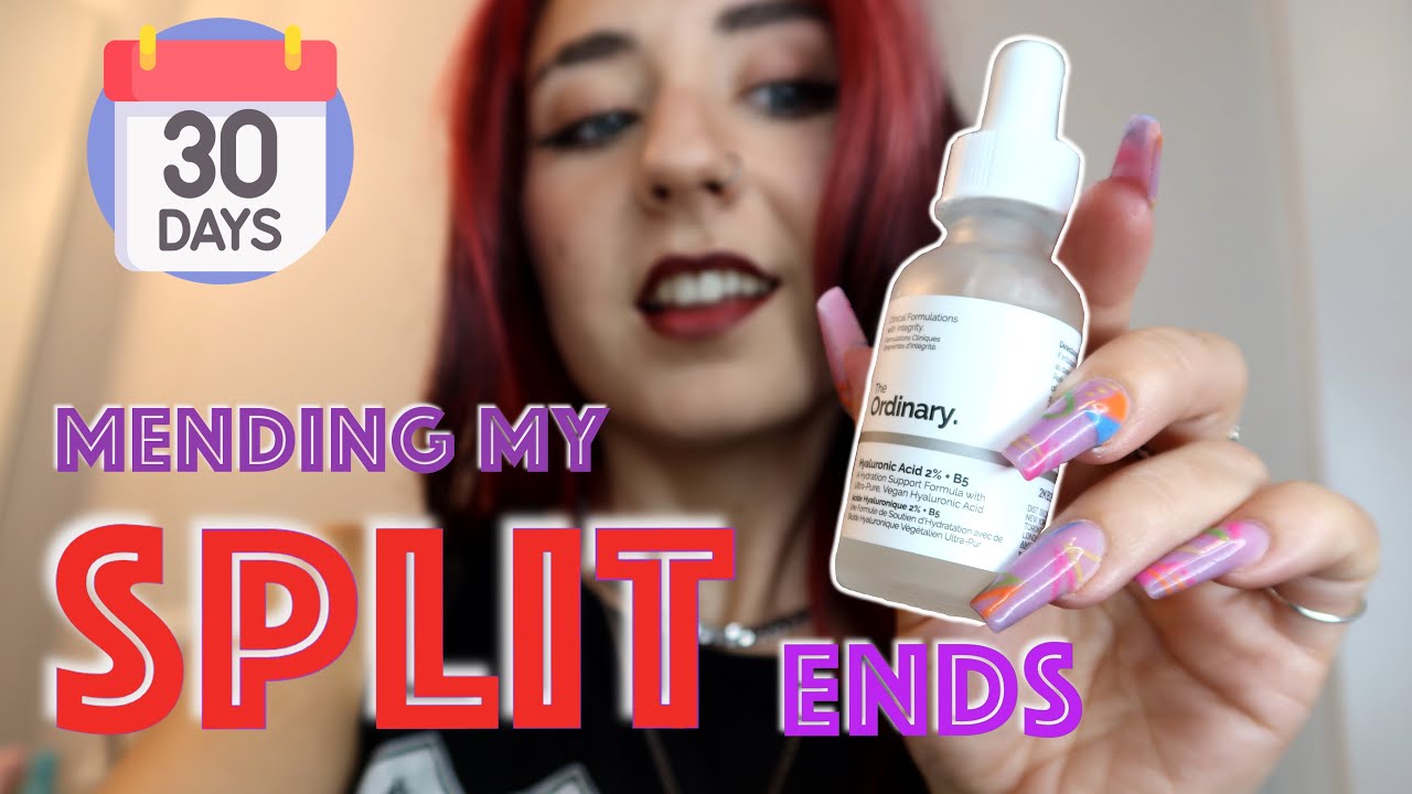 TESTING Hyaluronic Acid on my split ends for 30 days DOES IT MEND SPLIT ENDS??