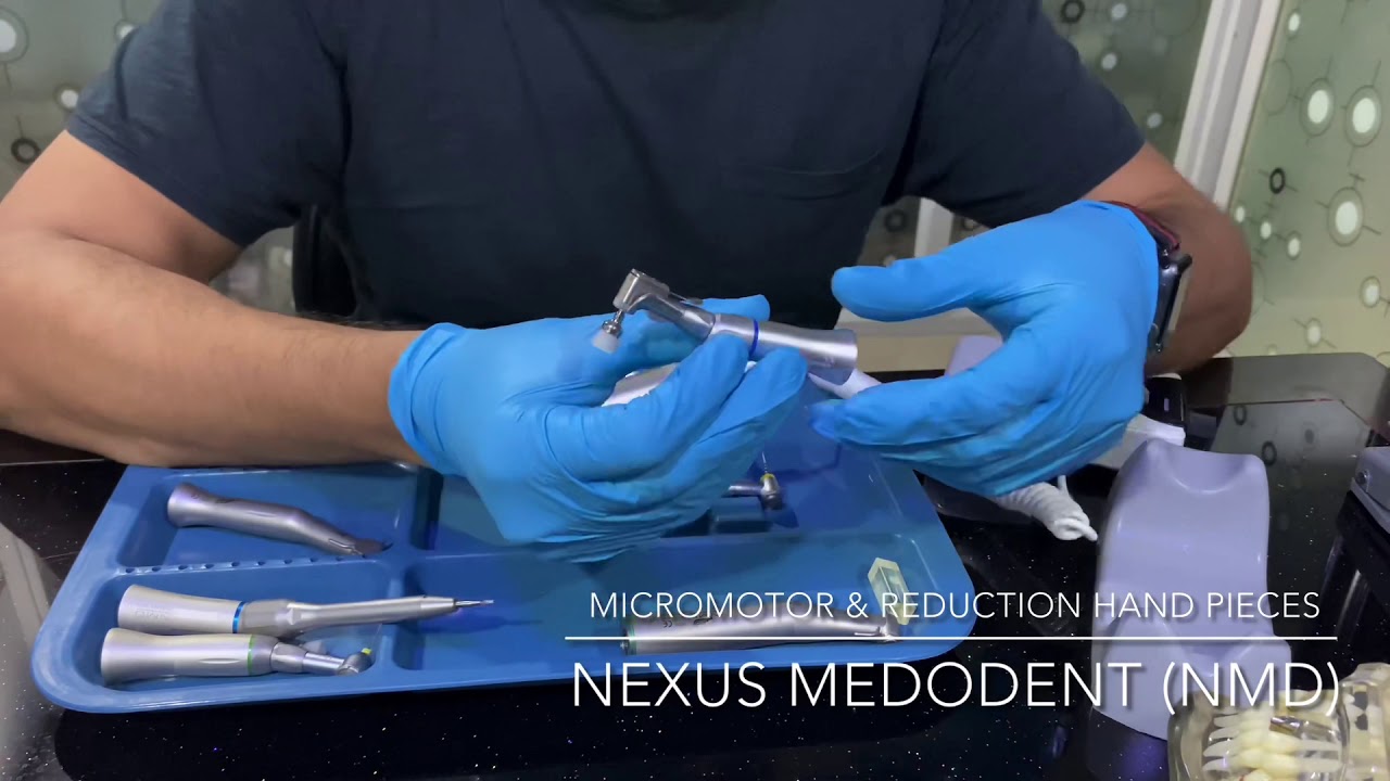 NMD Portable MicroMotor &  Slow Speed & Reduction gear Dental Hand Pieces 1:1/ 16:1/10:1/20:1