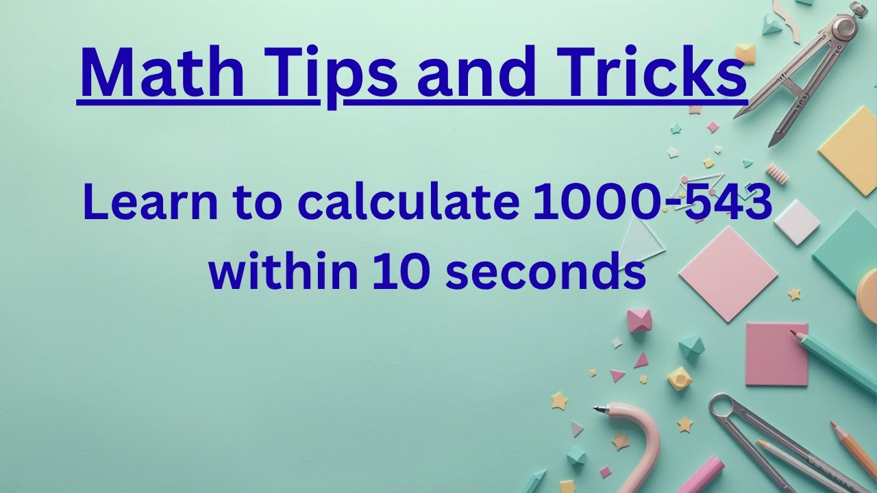 LN7 SUBTRACTING FROM A POWER OF '10'