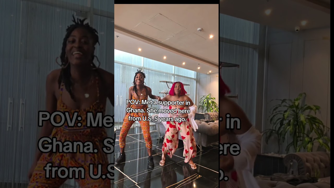 Приятно познакомиться с моими влиятельными людьми вживую. Эта королева делает здесь, в Гане, заме...