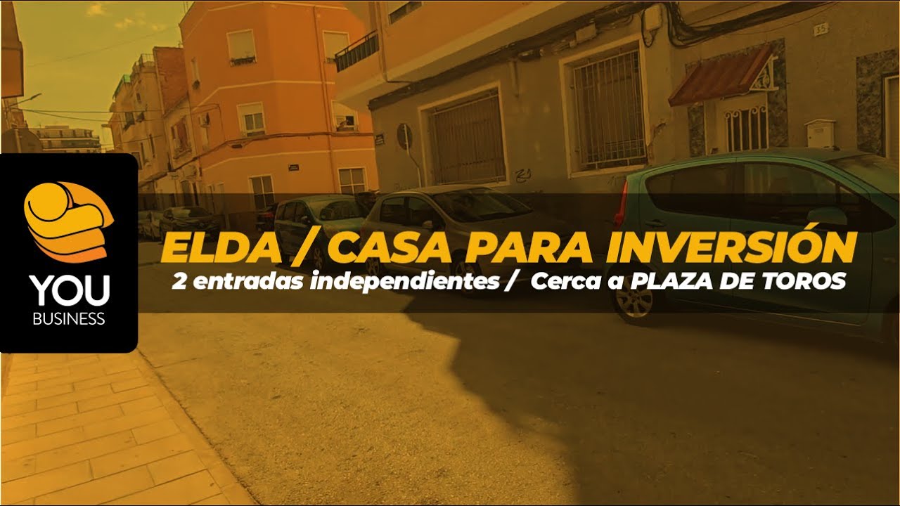 🏡VENDIDA- Elda, Alicante! Casa amplia con jardín, patio y garaje por solo 130.000€