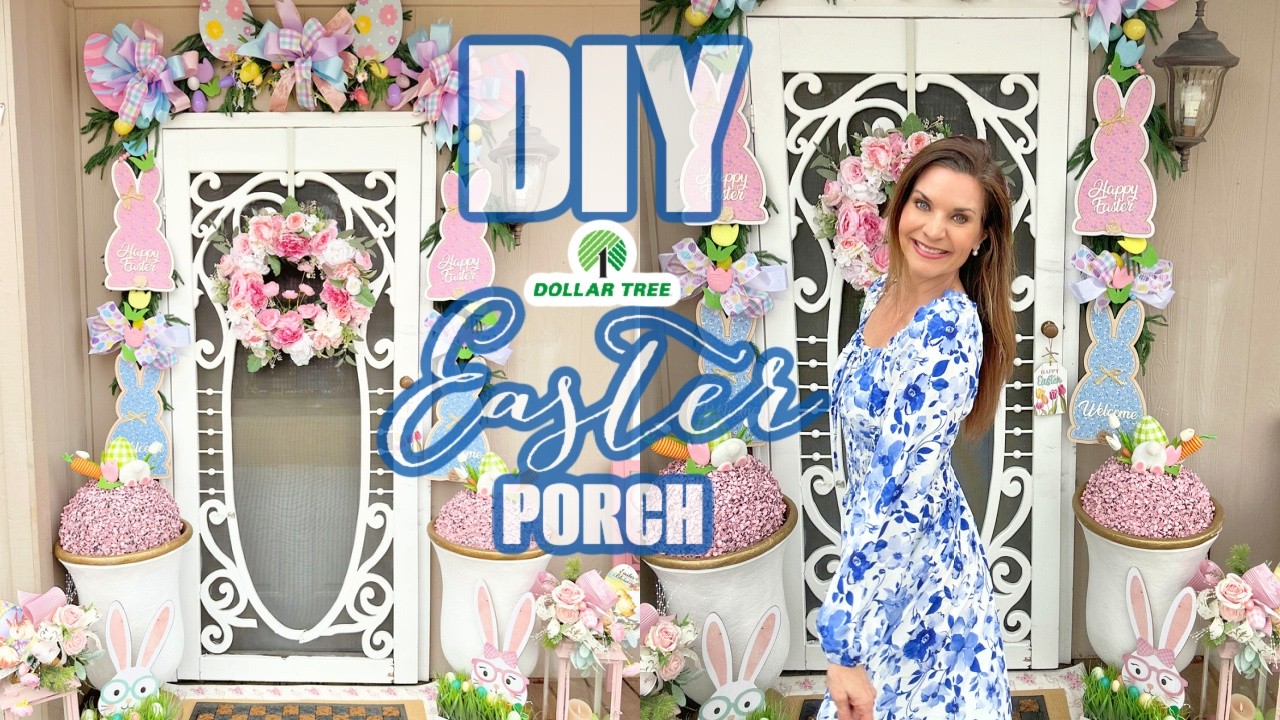 ✨ НОВИНКА! Декор для веранды на Пасху и весну своими руками из товаров Dollar Tree ✨🌷Я люблю весн...